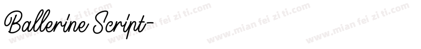 Ballerine Script字体转换